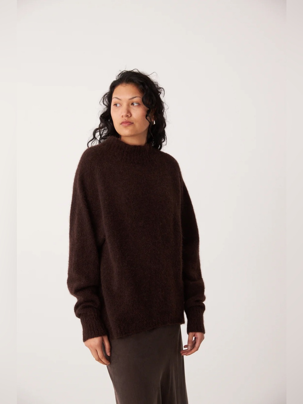 Francie The Campfire Knit In Chocolate Petite Fit Nwt — image 4 of 7